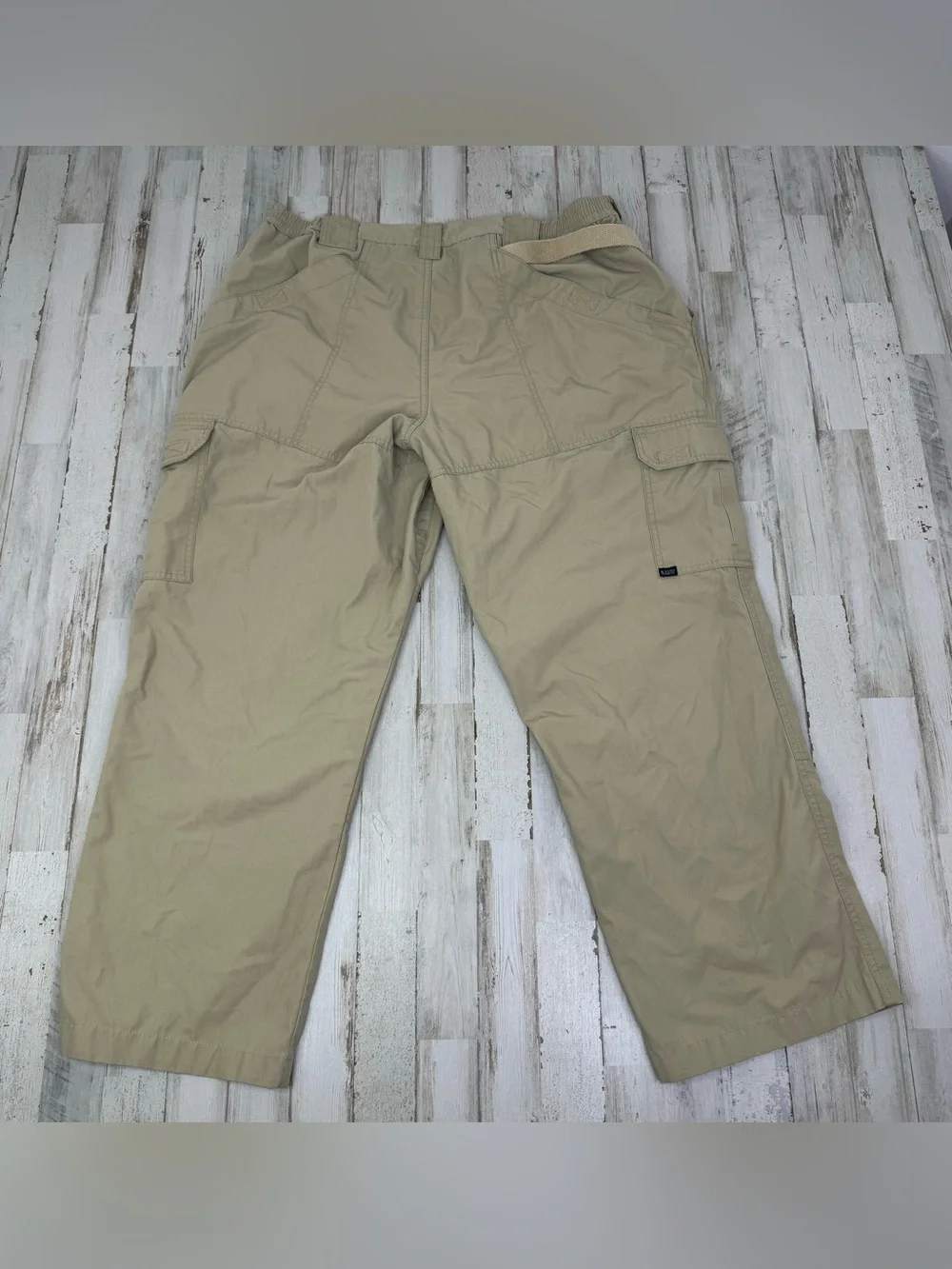 5.11 Tactical Men's 38x28 Tan Solid Cargo Tactical Pants Regular